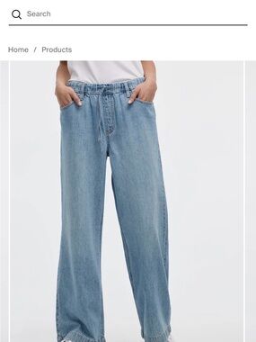 Light Blue Wide-Leg Women’s Jeans